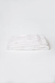 Omne Sleep 4-Piece White Microplush and Bamboo King Hypoallergenic Sheet Set