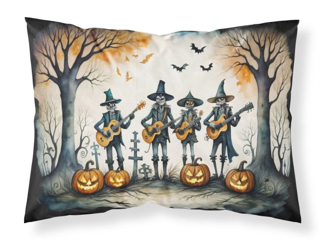 Mariachi Skeleton Band Spooky Halloween Standard Pillowcase Lightweight Super Soft Easy Care Decorative Artwork Pillowcase, Standard