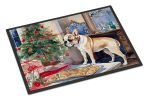 French Bulldog Christmas Cookies Doormat Front Door Mat Indoor Outdoor Rugs for Entryway, Non Slip Washable Low Pile, 24H X 36W