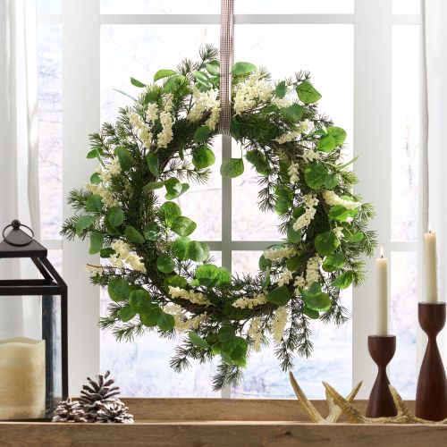 25.5 inch Christmas Wreaths for Front Door,Winter Wreaths for Indoor and Outdoor Christmas Decorations,Christmas Door Wreath with Leaves and Berries 25.5 inch Christmas Wreaths for Front Door,Winter Wreaths for Indoor and Outdoor Christmas Decorations,Christmas Door Wreath with Leaves and Berries