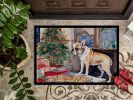 French Bulldog Christmas Cookies Doormat Front Door Mat Indoor Outdoor Rugs for Entryway, Non Slip Washable Low Pile, 24H X 36W